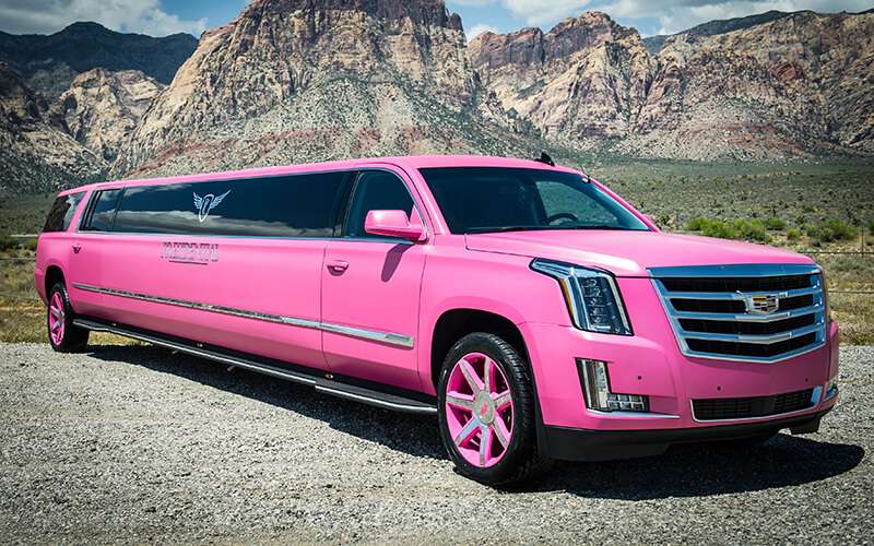 Specialty Limo Pink Suv 12 Pax Exterior